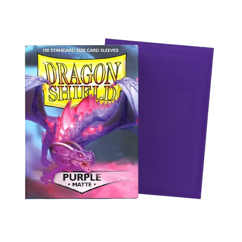 100 Micas Dragon Shield Purple - Matte Sleeves - Standard Size