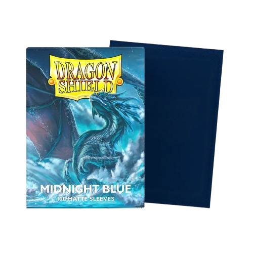 100 Micas Dragon Shield Midnight Blue - Matte Sleeves - Standard Size