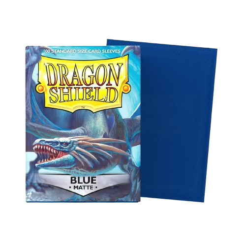 100 Micas Dragon Shield Blue - Matte Sleeves - Standard Size