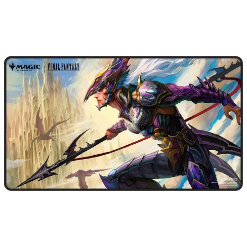 Ultra PRO - Final Fantasy x Universes Beyond Kain Highwind Black Stitched Playmat for Magic: The Gathering