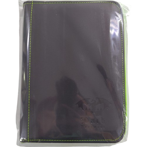 Carpeta Zip Folder 2x2 Negra con verde Dark Fortress