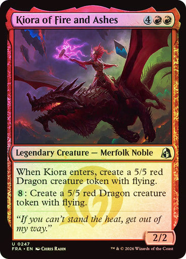 Kiora of Fire and Ashes Foil