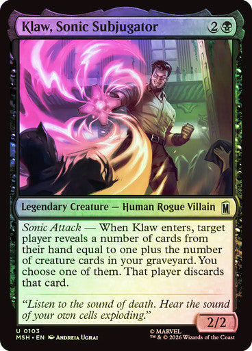 Klaw, Sonic Subjugator Foil