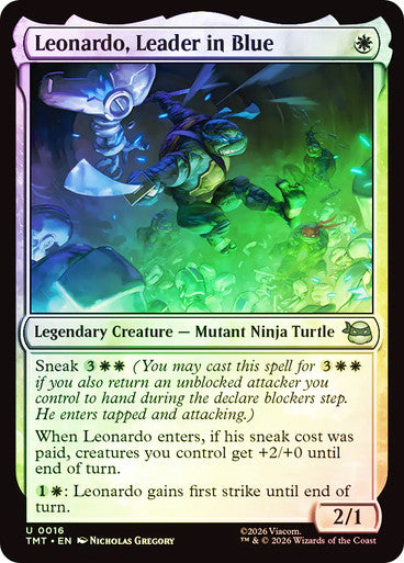 Leonardo, Leader in Blue Foil
