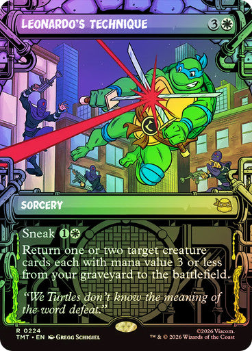 Leonardo's Technique (Sewer Frame) Foil