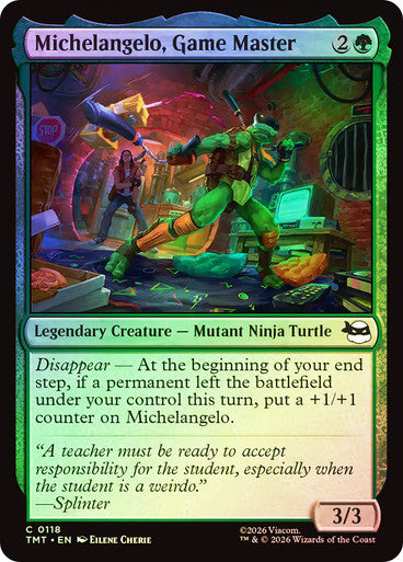 Michelangelo, Game Master Foil