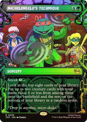Michelangelo's Technique (Sewer Frame) Foil