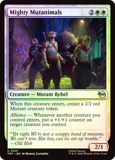 Mighty Mutanimals Foil