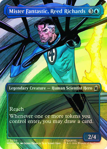 Mister Fantastic, Reed Richards (Borderless) Foil