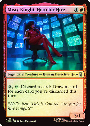 Misty Knight, Hero for Hire Foil