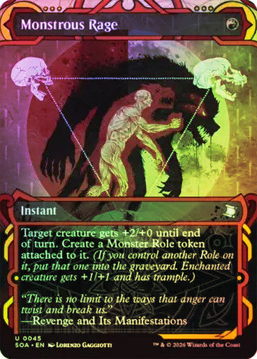 Monstrous Rage (Showcase) Foil