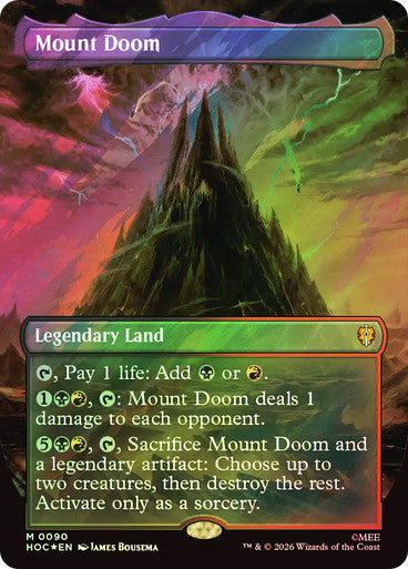 Mount Doom (Borderless) Surge Foil