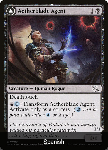 Aetherblade Agent // Gitaxian Mindstinger [Spanish]
