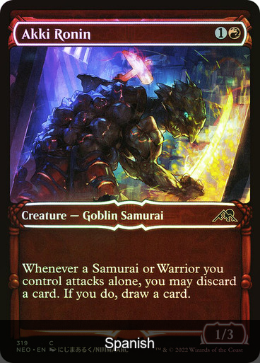 Akki Ronin (Showcase) Foil [Spanish]