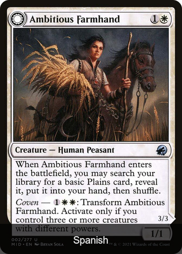 Ambitious Farmhand // Seasoned Cathar [Spanish]
