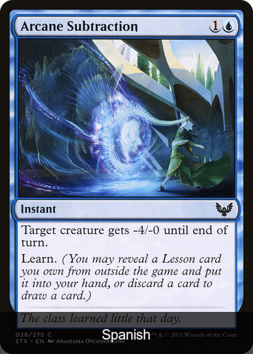 Arcane Subtraction [Spanish]