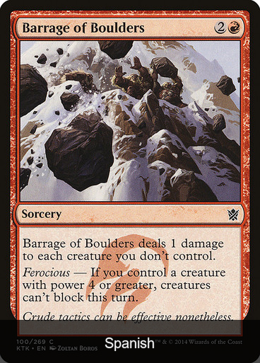 Barrage of Boulders [Spanish]
