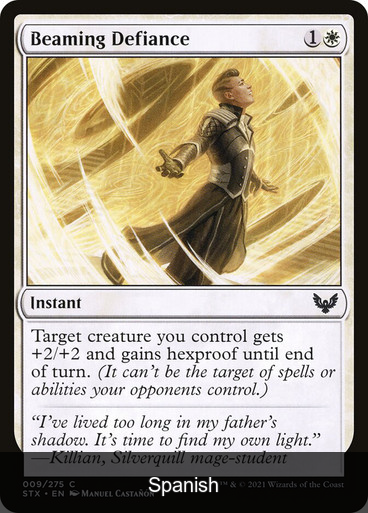 Beaming Defiance [Spanish]