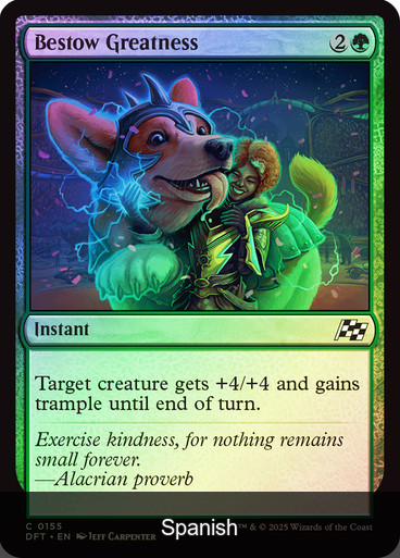 Bestow Greatness Foil [Spanish]