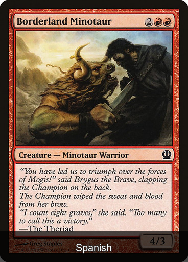Borderland Minotaur [Spanish]