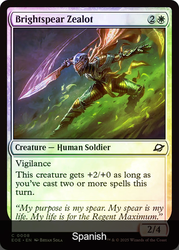 Brightspear Zealot Foil [Spanish]