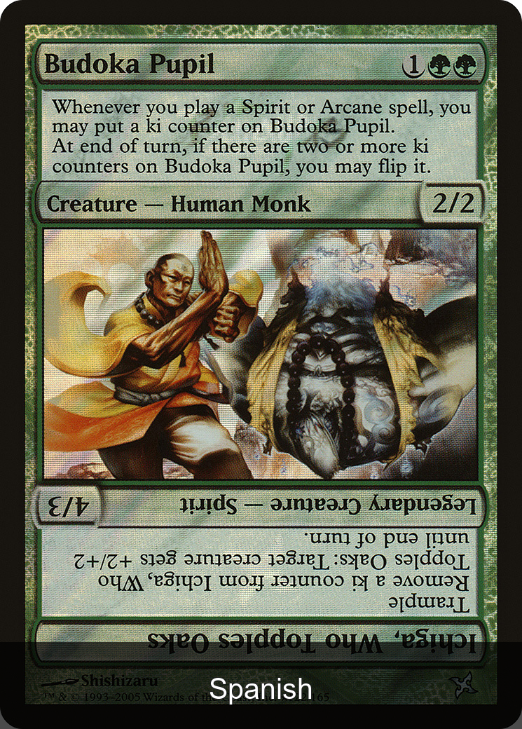 Budoka Pupil // Ichiga, Who Topples Oaks Foil [Spanish]
