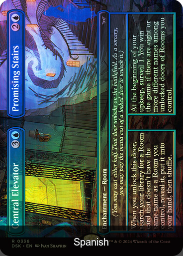 Central Elevator // Promising Stairs (Borderless) Foil [Spanish]