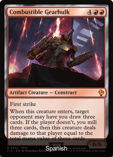 Combustible Gearhulk [Spanish]