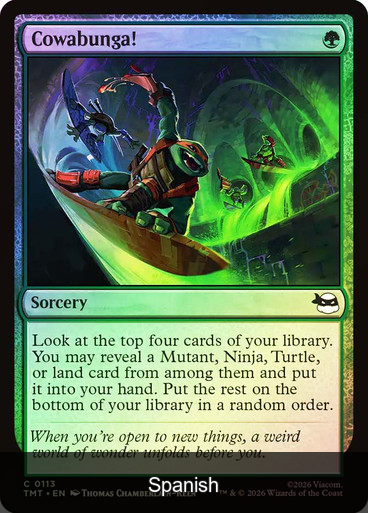 Cowabunga! Foil [Spanish]