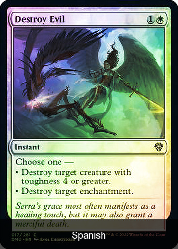 Destroy Evil Foil [Spanish]