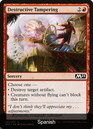Destructive Tampering [Spanish]