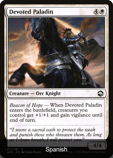 Devoted Paladin [Spanish]