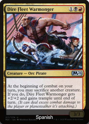Dire Fleet Warmonger [Spanish]