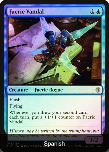 Faerie Vandal Foil [Spanish]