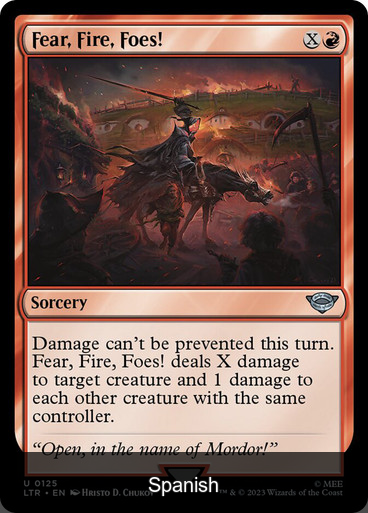Fear, Fire, Foes! [Spanish]