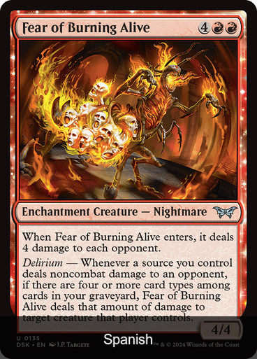 Fear of Burning Alive [Spanish]