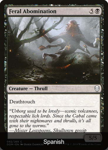 Feral Abomination [Spanish]