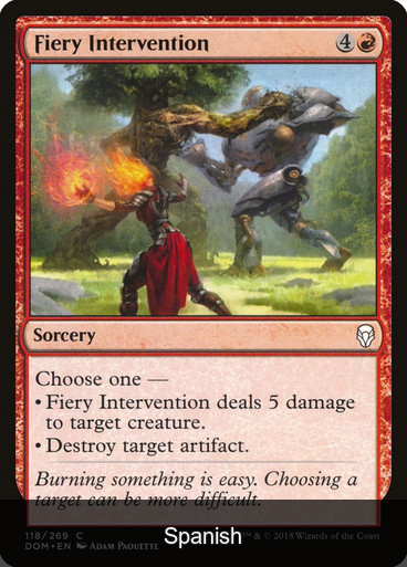 Fiery Intervention [Spanish]