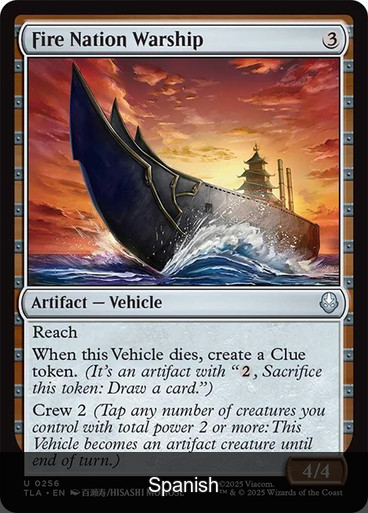 Fire Nation Warship [Spanish]