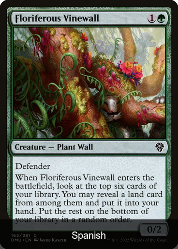 Floriferous Vinewall [Spanish]