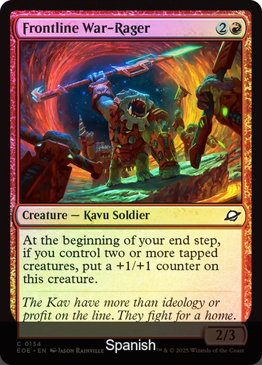 Frontline War-Rager Foil [Spanish]