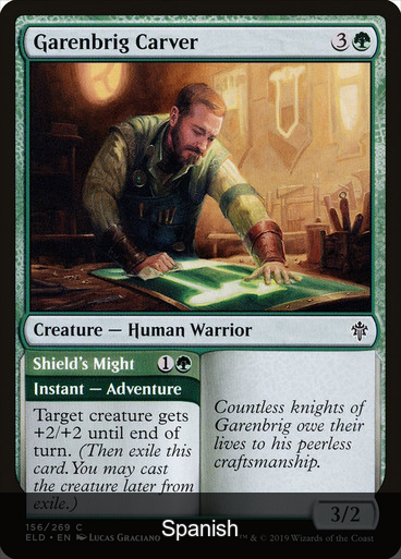 Garenbrig Carver // Shield's Might [Spanish]