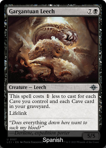 Gargantuan Leech [Spanish]