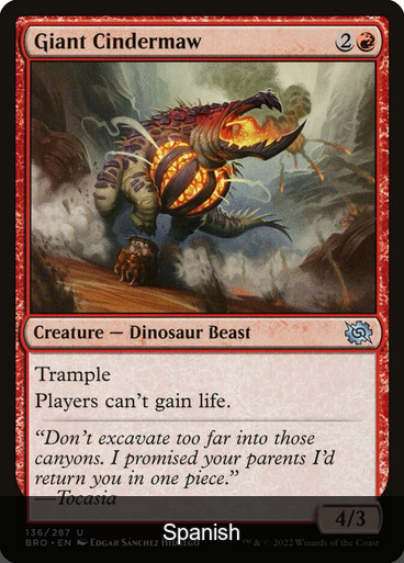 Giant Cindermaw [Spanish]