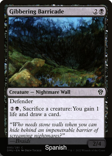 Gibbering Barricade [Spanish]