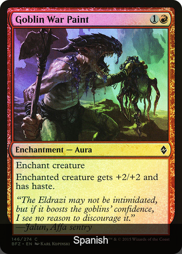 Goblin War Paint Foil [Spanish]