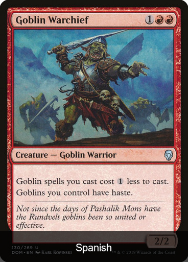 Goblin Warchief [Spanish]