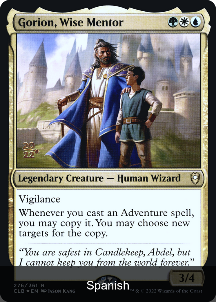 Gorion, Wise Mentor Foil [Spanish]