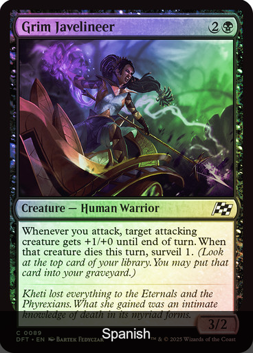 Grim Javelineer Foil [Spanish]