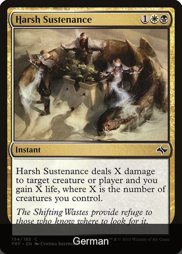 Harsh Sustenance [German]